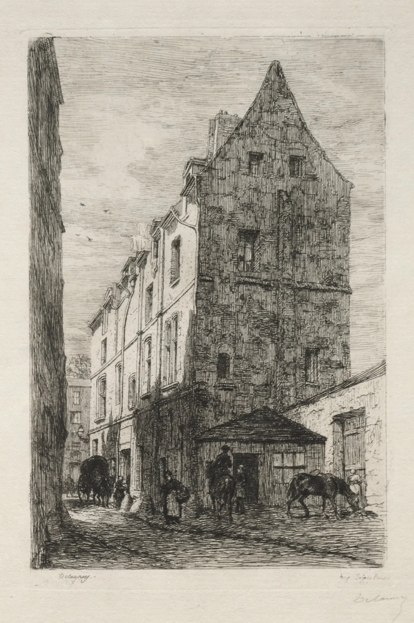 Maison dite de la Reine Blanche, Rue de Marmousets, detail