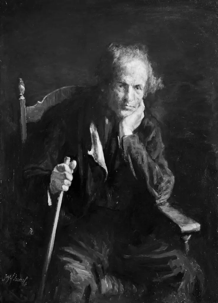 Old Age, by Jozef Israëls, oil, 1898