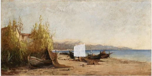 Mediterranean Coast, Mending Nets, detail