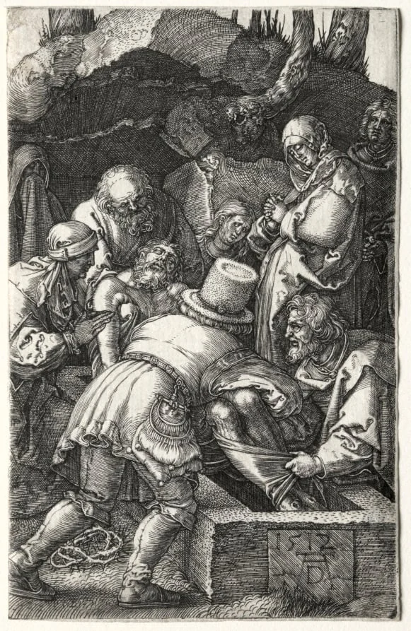 The Entombment, detail
