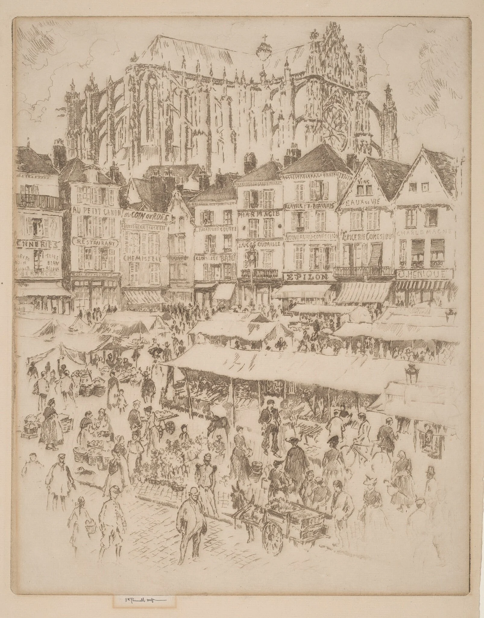 La Place, Beauvais, detail