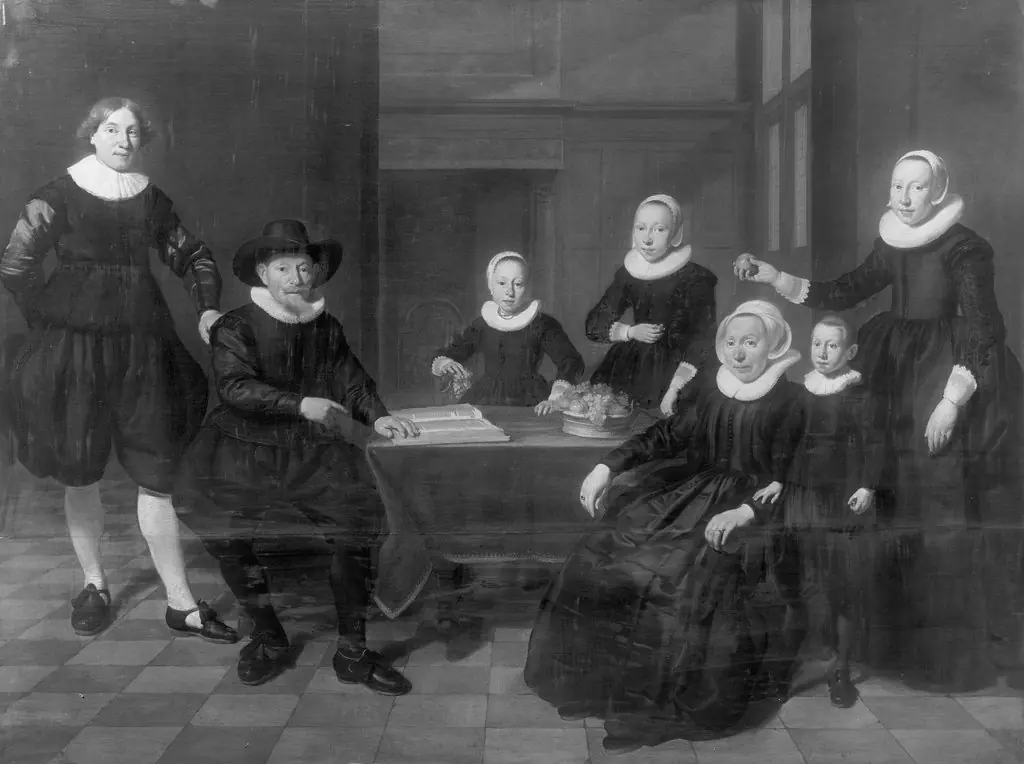 Family portrait, by Thomas de Keyser, paint, 1643