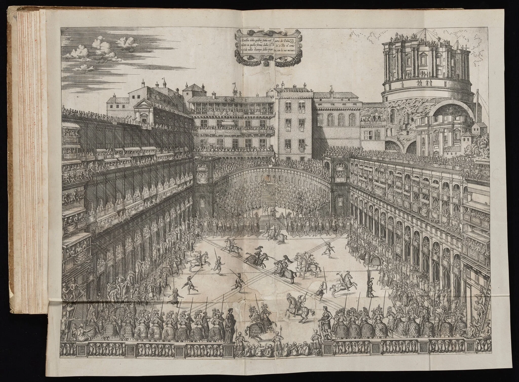 Monstra della Giostra [A Tournament in the Cortile Belvedere], detail