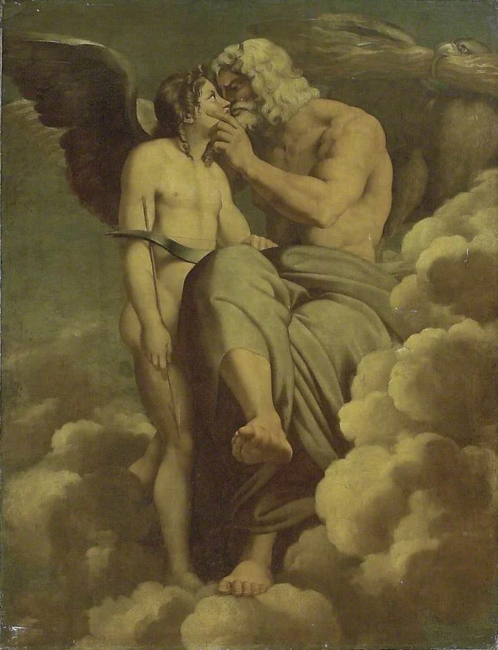 Jupiter and Cupid, detail