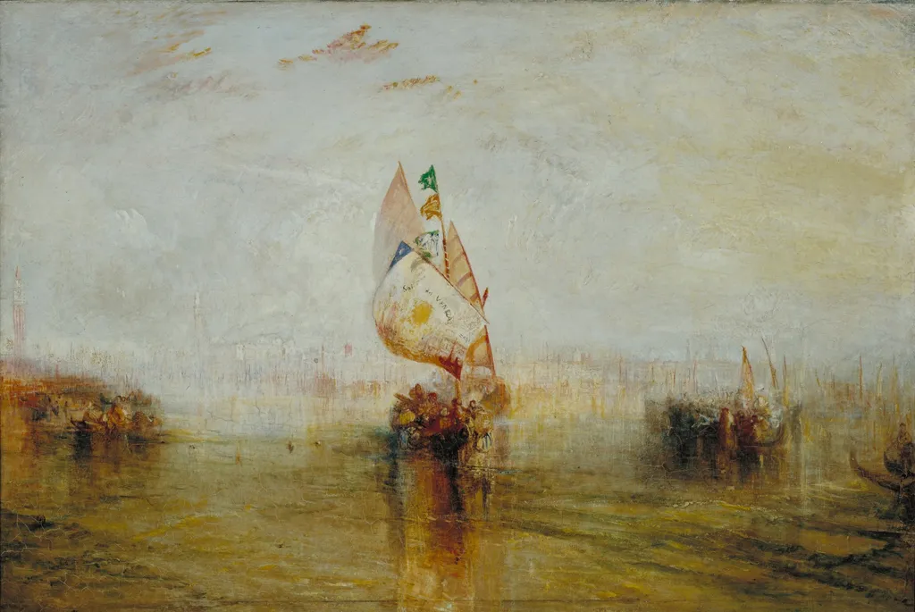 The Sun of Venice Going to Sea, by Joseph Mallord William Turner, oil, 1843