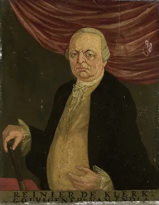 Portrait of Reinier de Klerk (1710-80). Gouverneur-generaal (1777-80), by Franciscus Josephus Fricot, oil, 1790