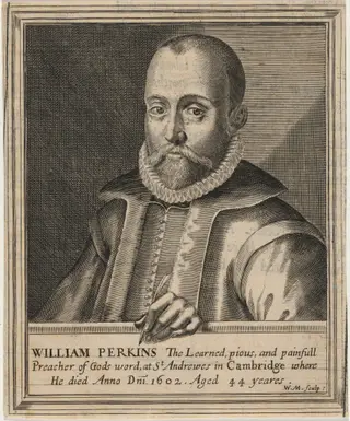William Perkins, Preacher, by William Marshall, ink, 1642
