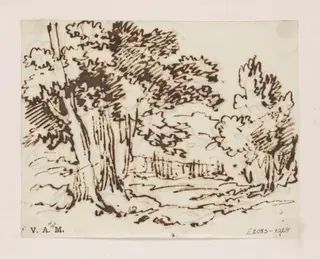 A landscape with trees, by George Chinnery, 16