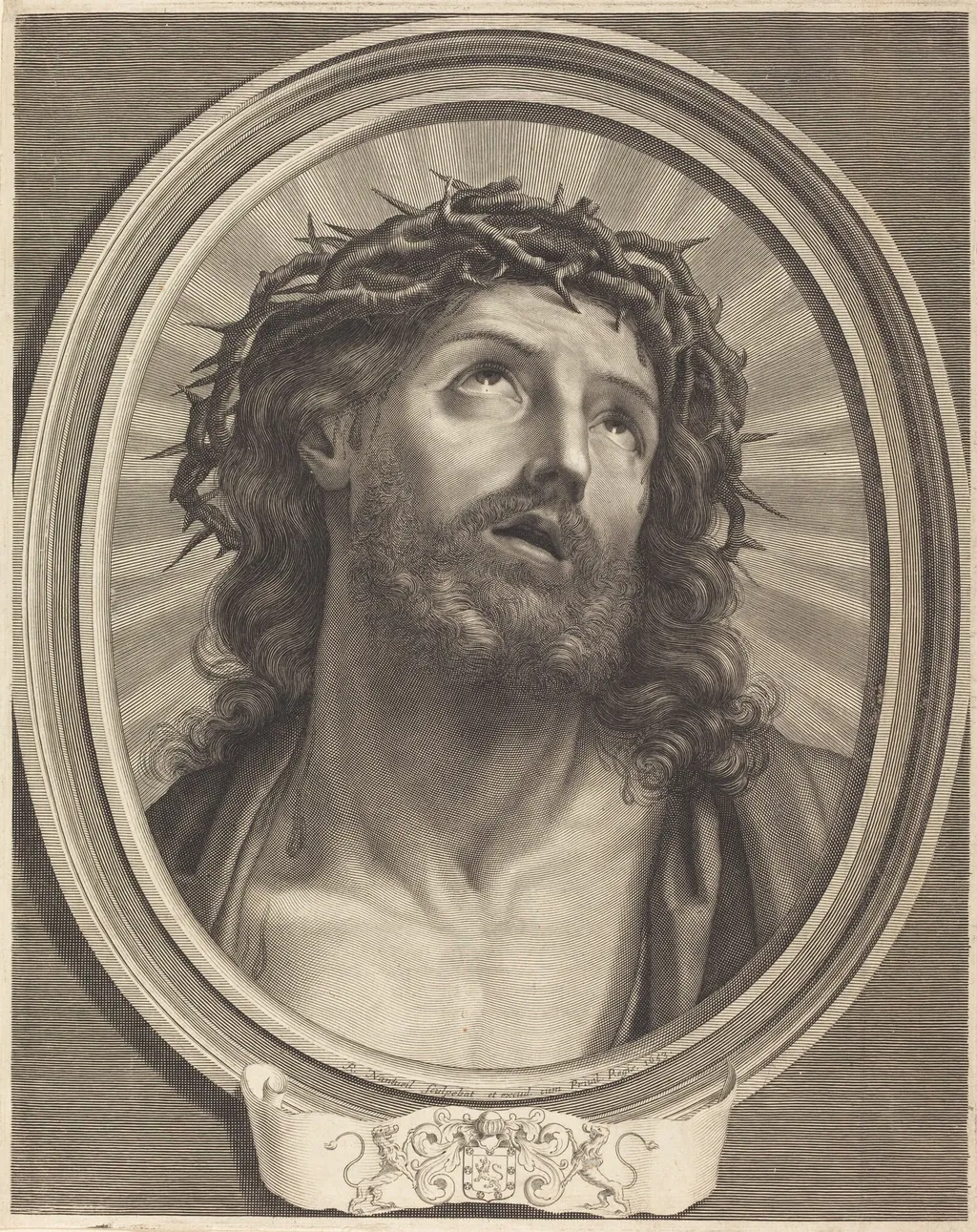 Ecce Homo, by Robert Nanteuil, ink, 1653