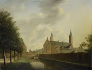 Heemstede Castle, by Johannes Janson, oil, 1766
