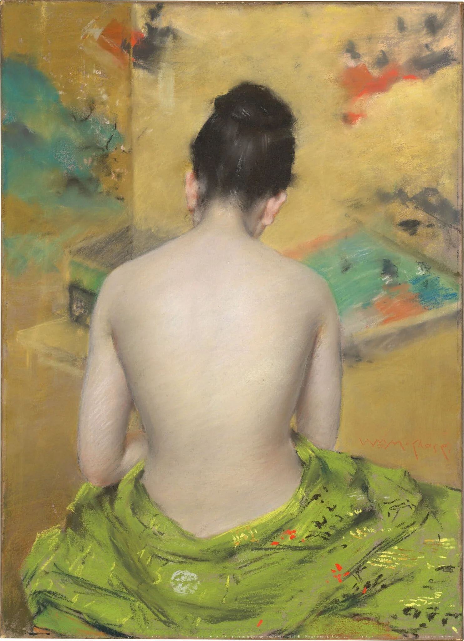 Study of Flesh Color and Gold, detail