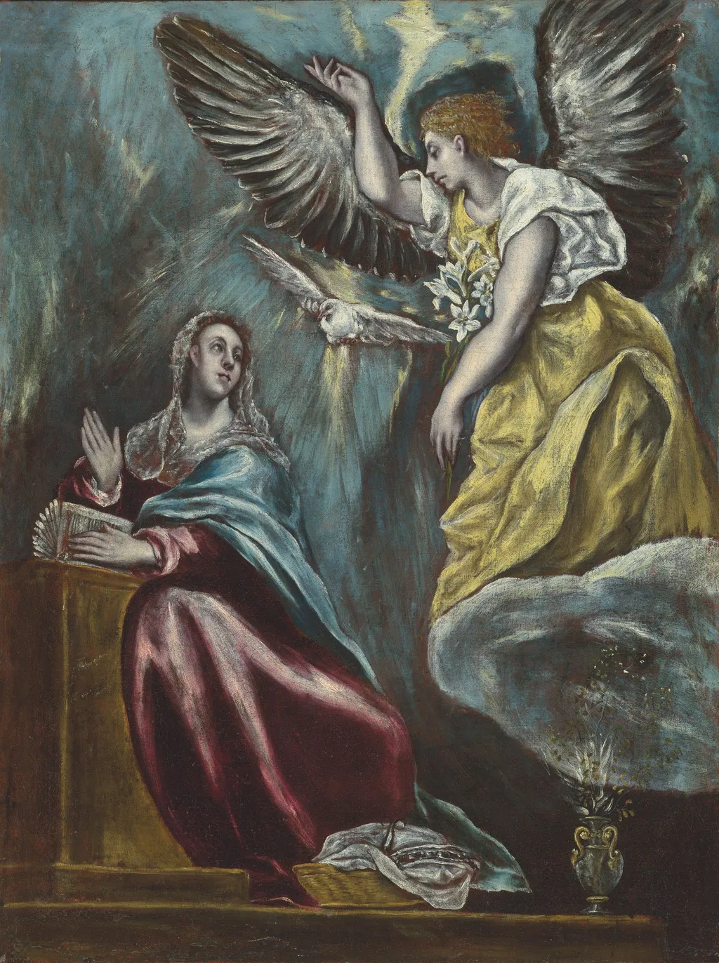 The Annunciation, by El Greco, oil, 1605