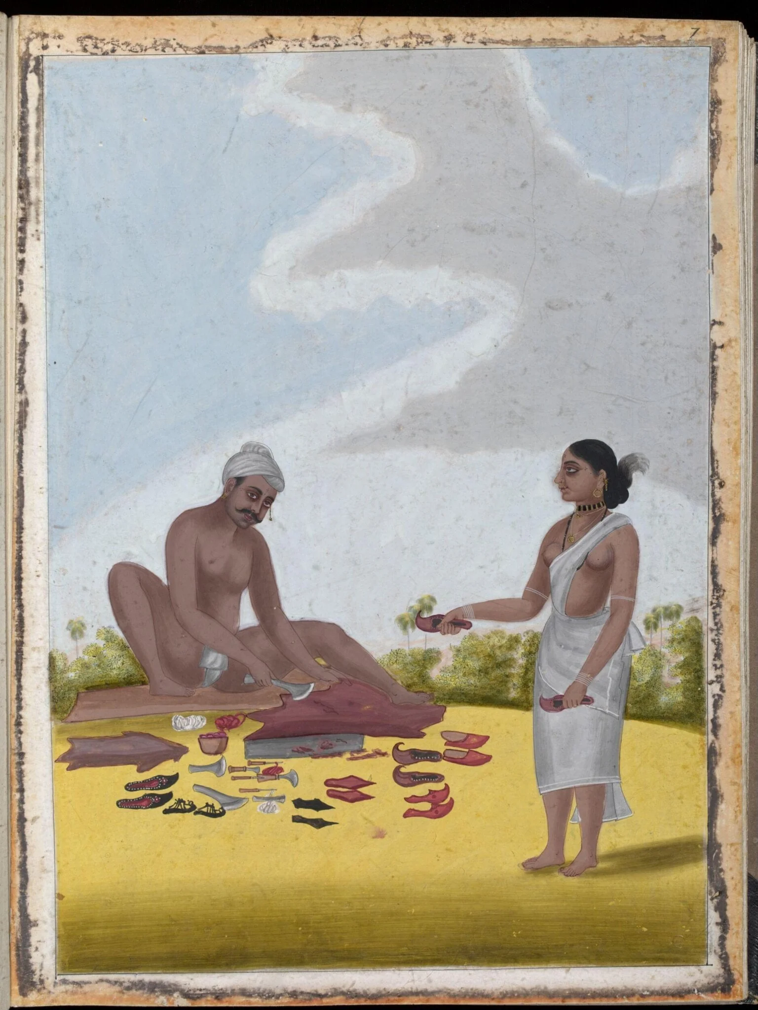 A shoemaker and his wife, detail