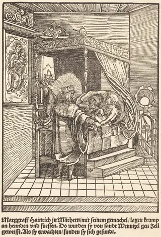 Marggraff Hainrich in Marhern ..., by Master of the Miracles of Mariazell, ink, 1503