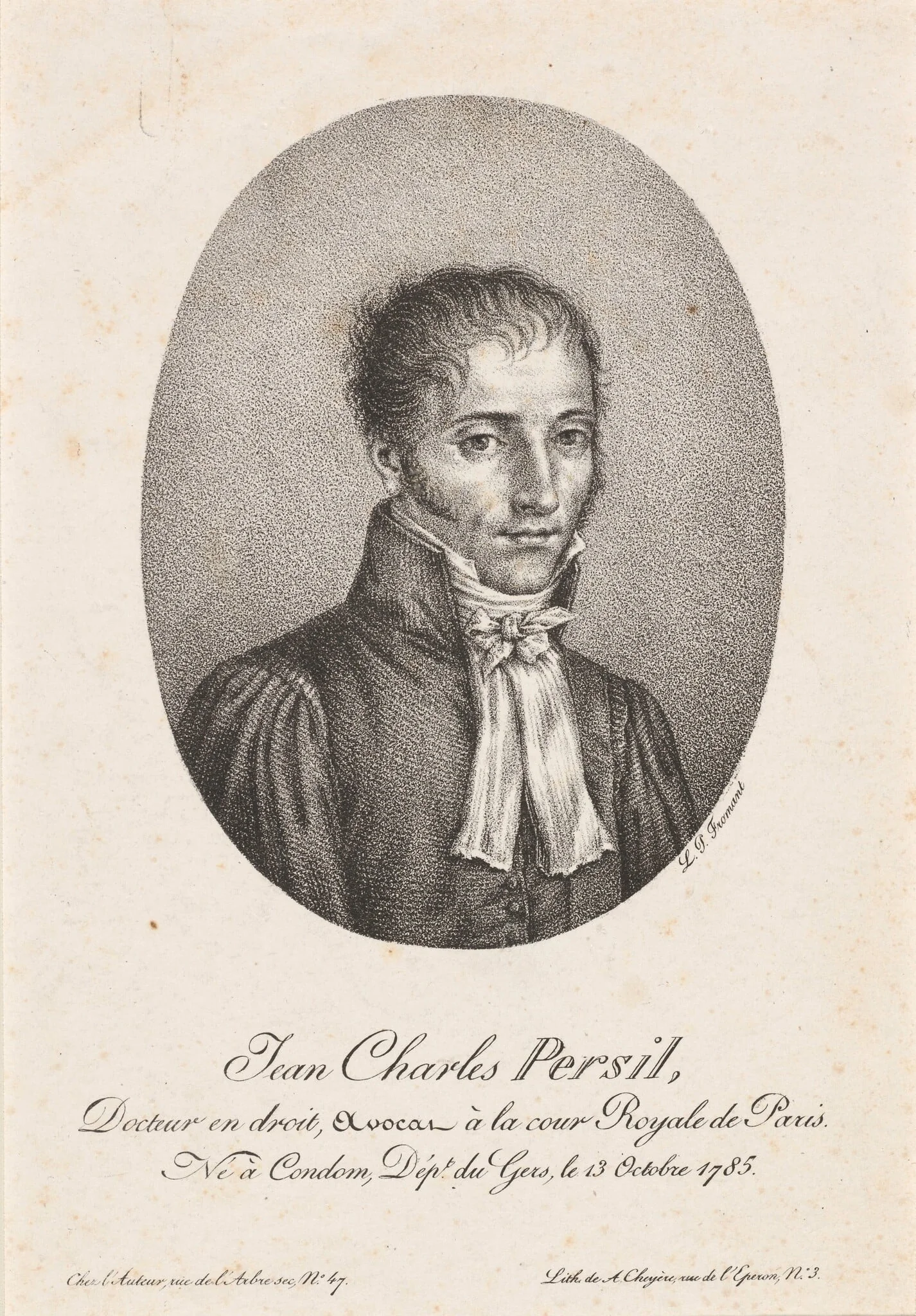 Jean Charles Persil, detail