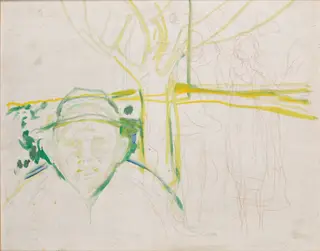 Jealousy Motif, by Edvard Munch, oil, 1920