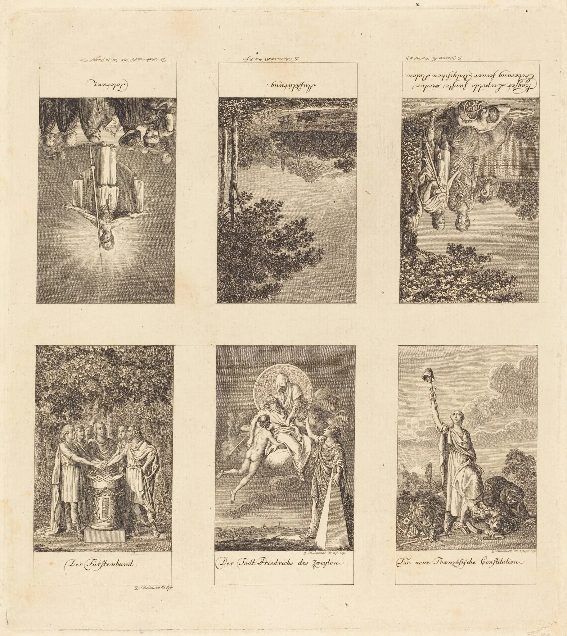 Six Great Events of 1780-1790, detail