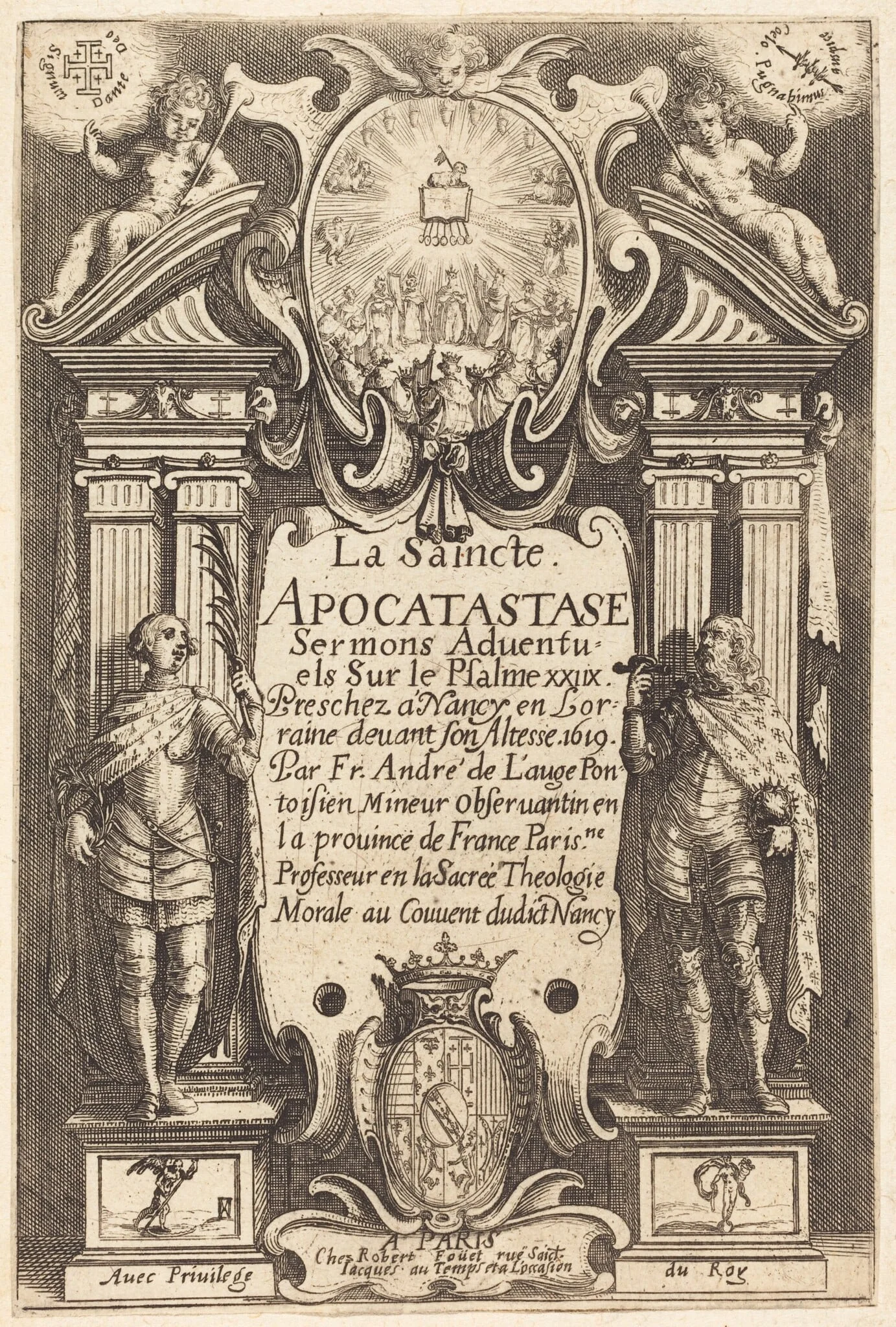 Frontispiece of the Holy Apocatastase, detail