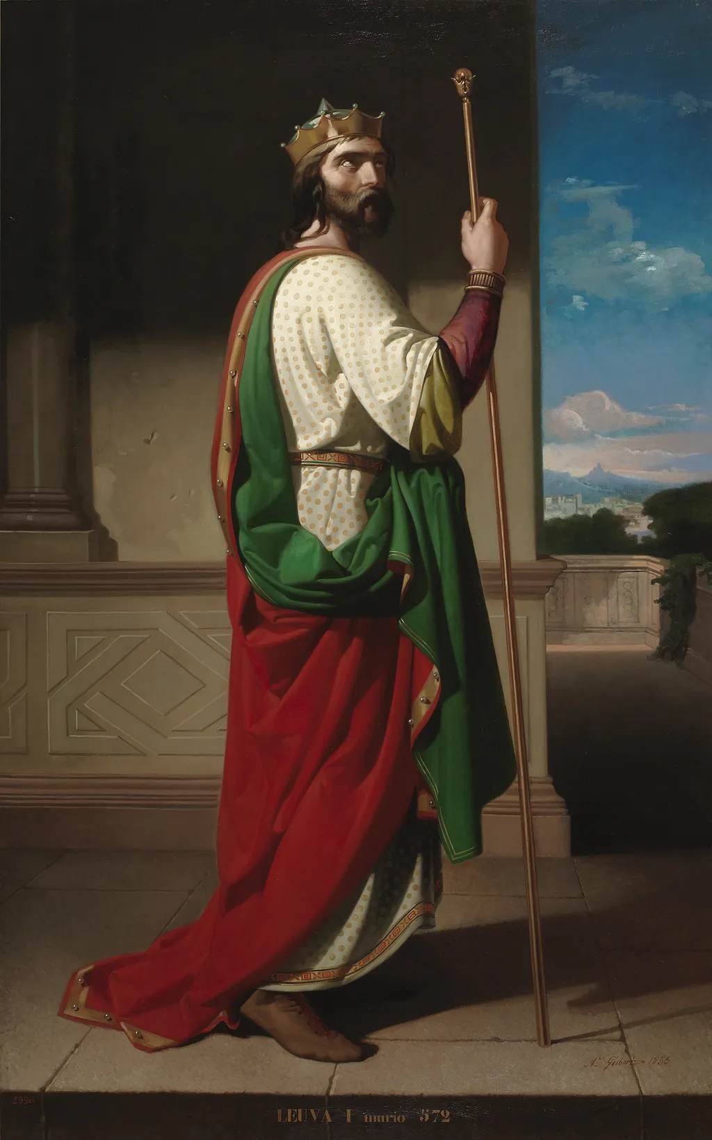 Liuva I, by Antonio Gisbert, oil, 1855