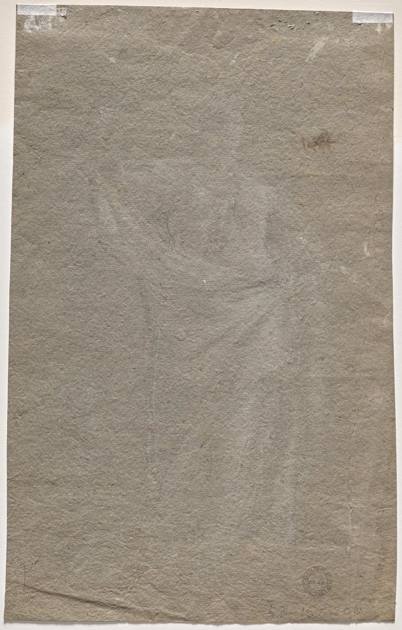 Allegorical Figure (verso), detail