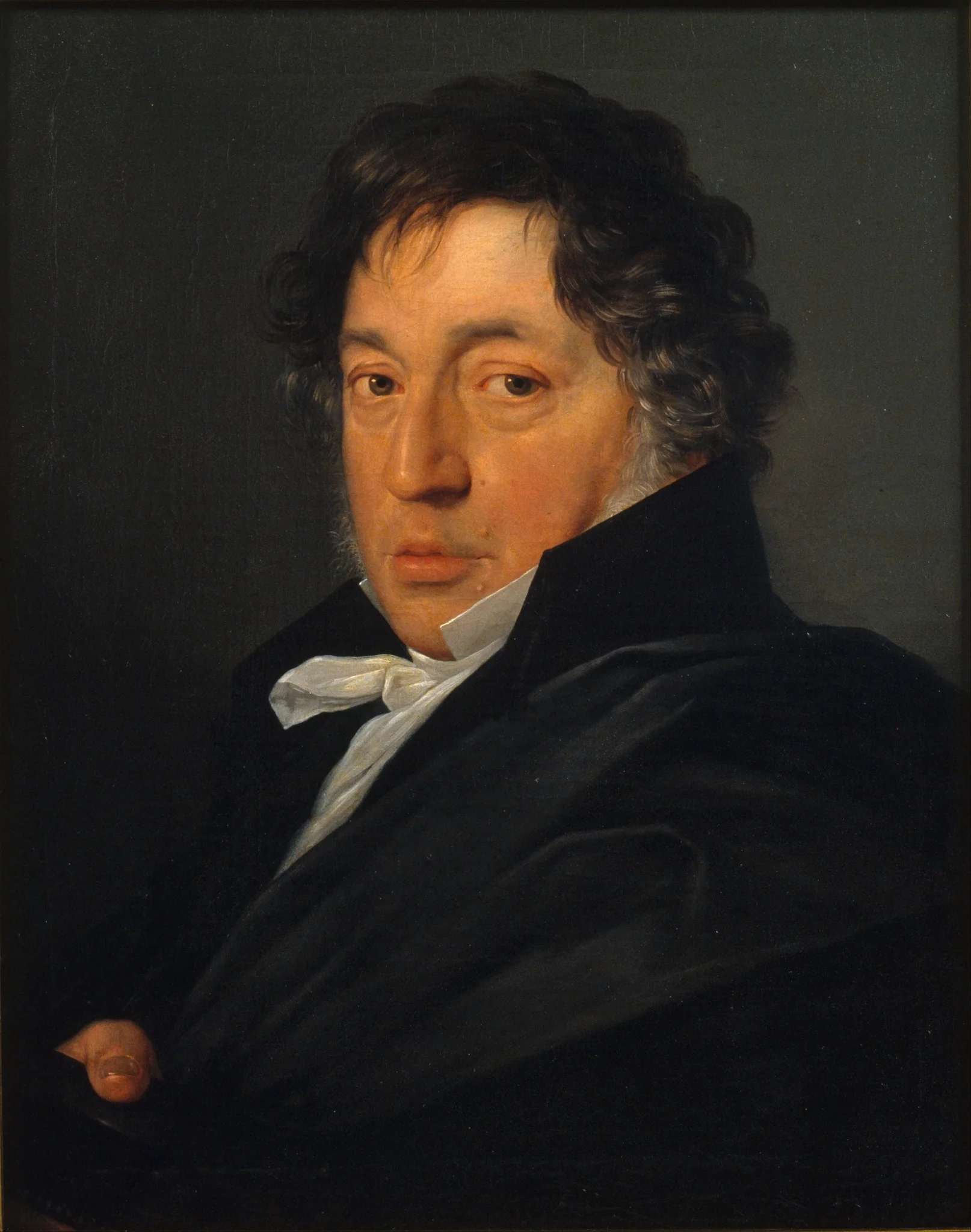 Portrait of the Painter Zacarías González Velázquez, detail