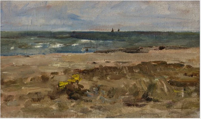 A Furze Bush on the Seashore, detail