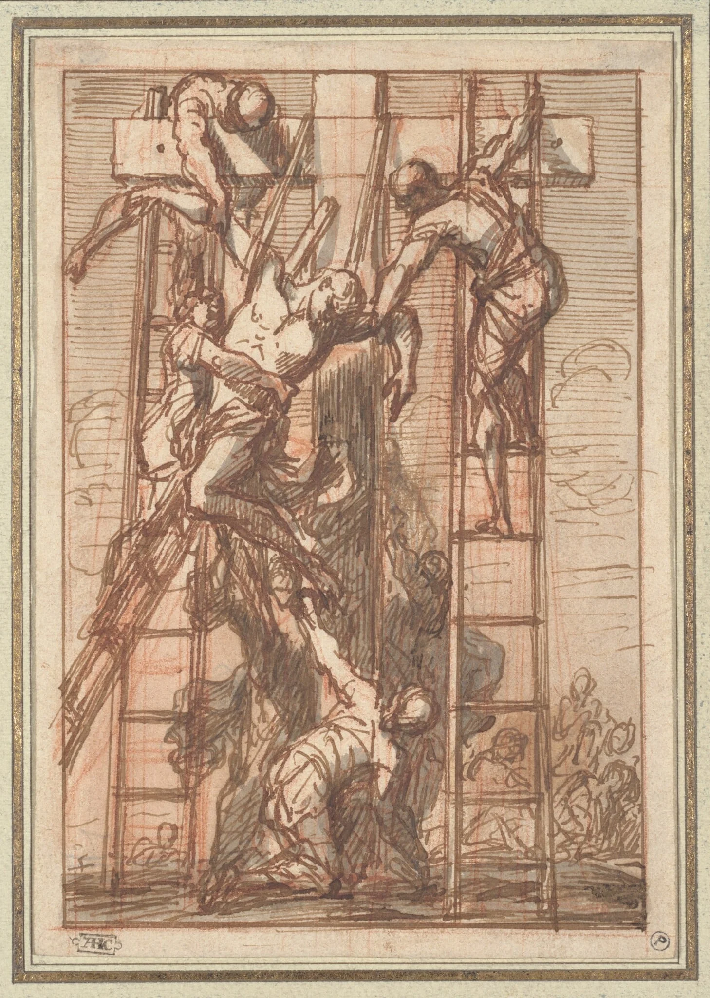 The Deposition, detail
