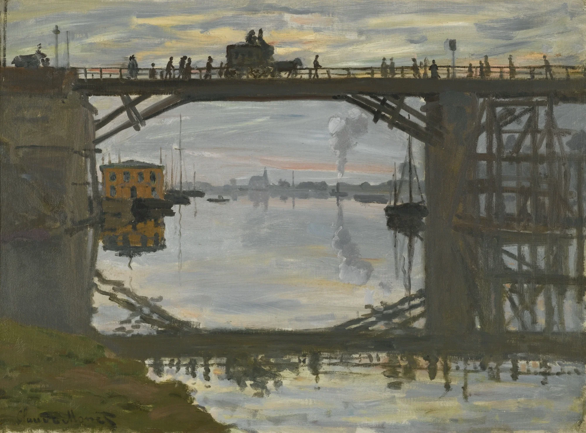 The Highway Bridge under repair, detail