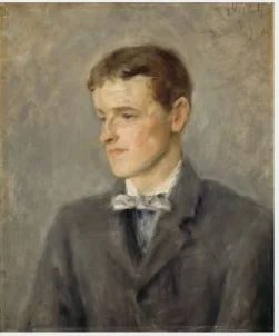 Portrait of Jack B. Yeats (1871-1957), detail