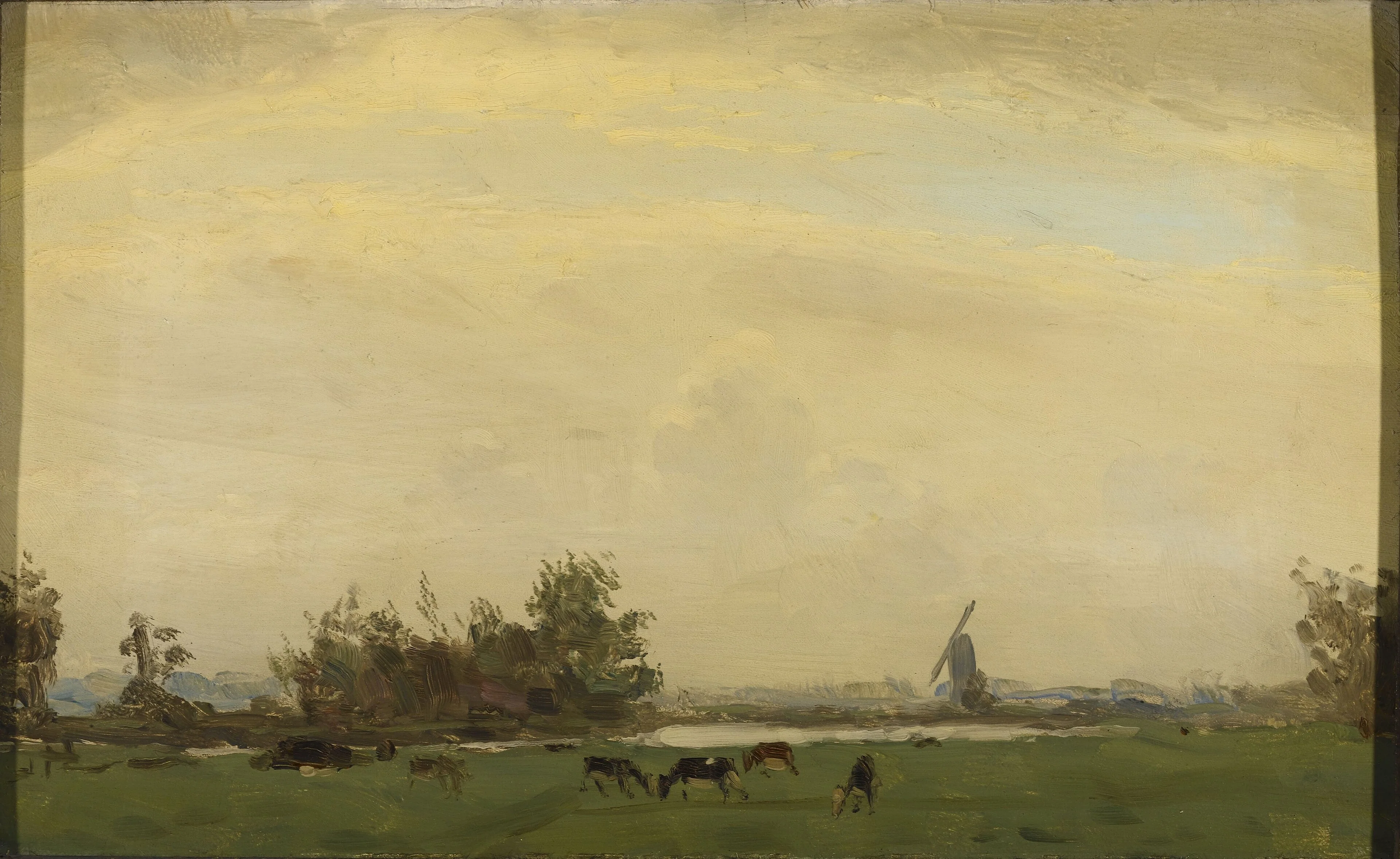 Meadow Landscape on the Spaarne, detail