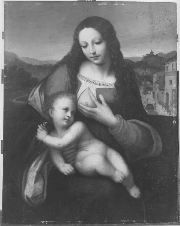 Maria mit Kind, detail