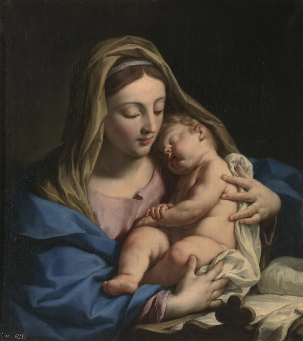 The Virgin and Child, by Francesco Trevisani, oil, 1708