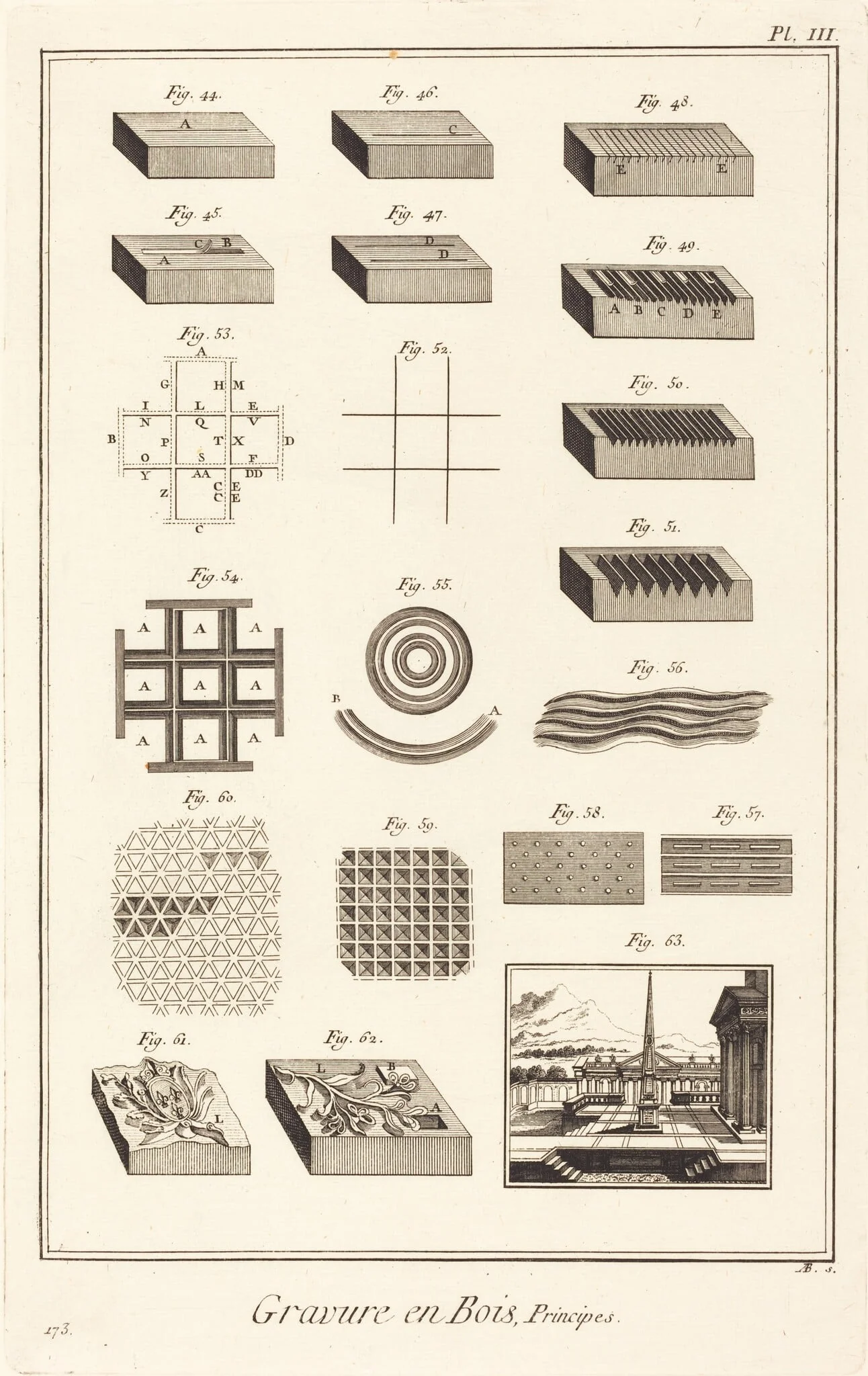 Gravure en Bois, Principes: pl. III, detail