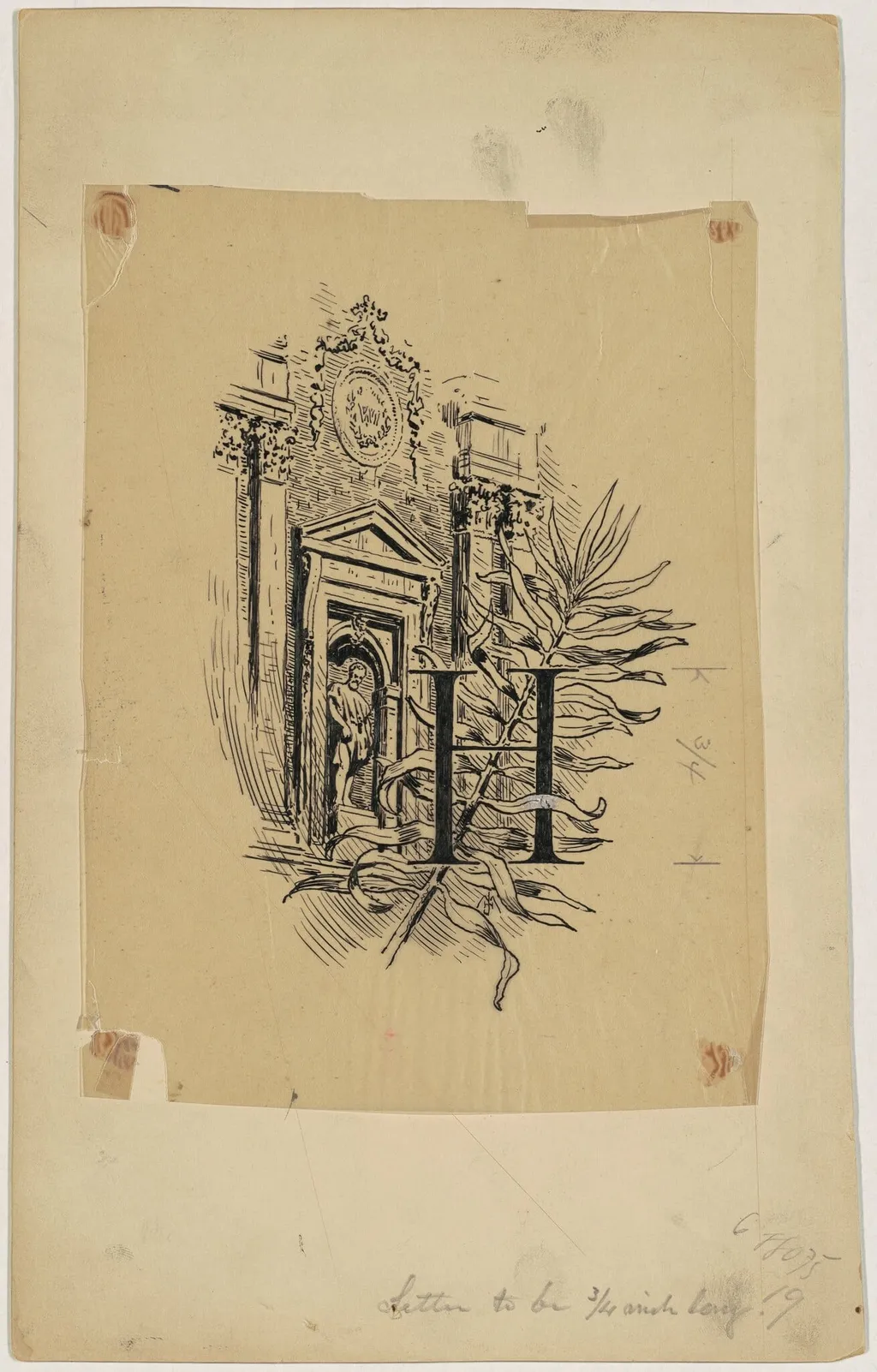 History of the Corcoran Gallery of Art, by James Henry Moser, ink, 1890