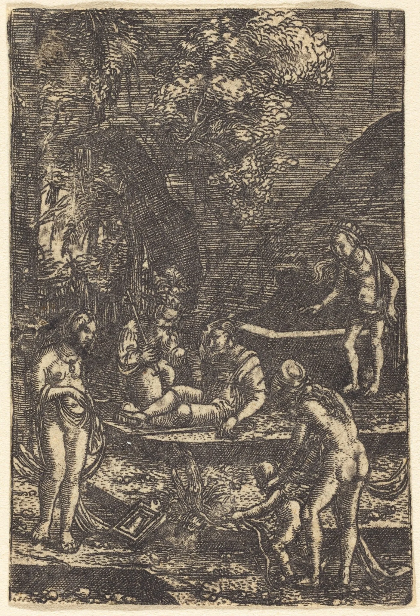 The Judgment of Paris, detail