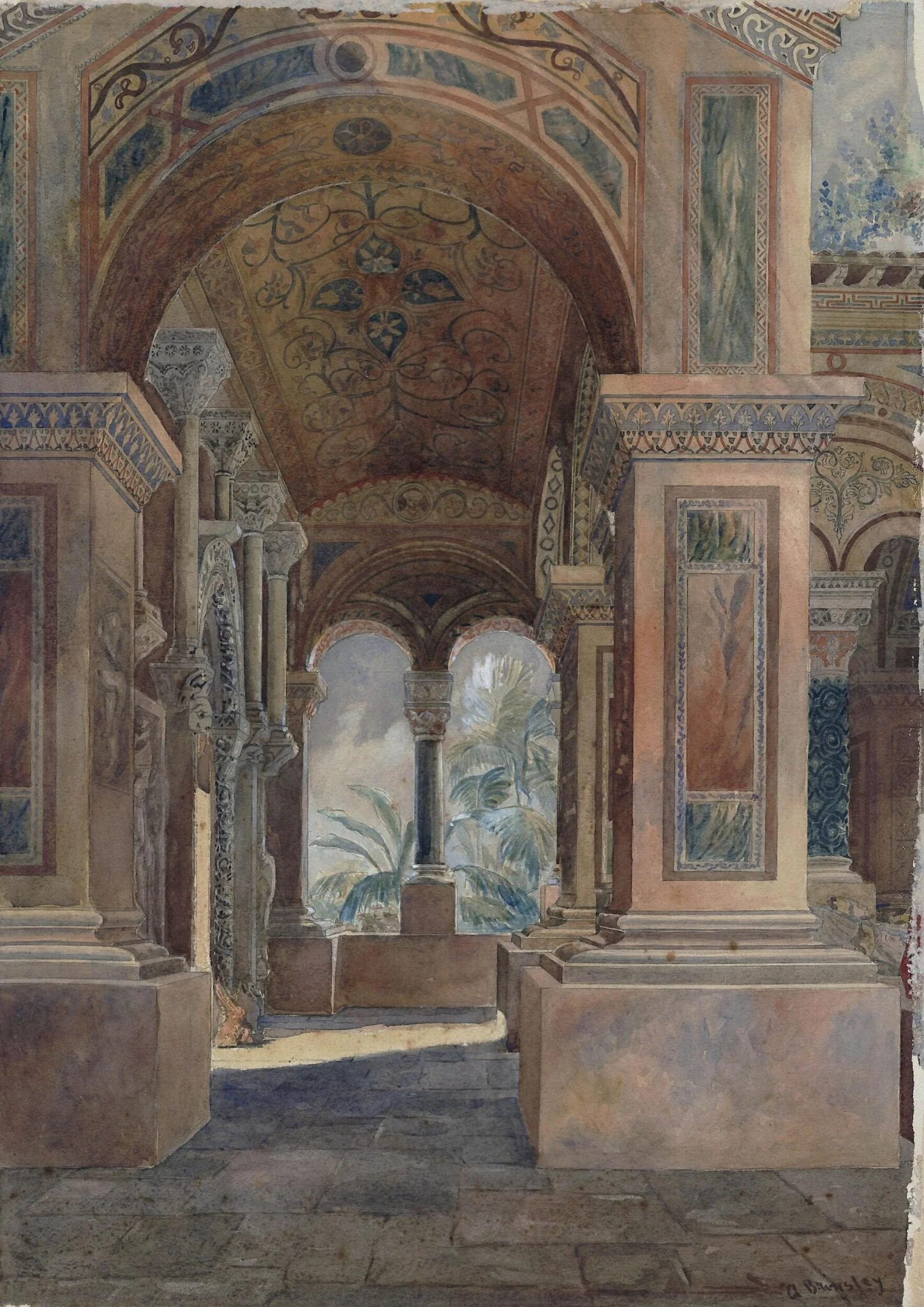 Interior of the Byzantine Court, detail