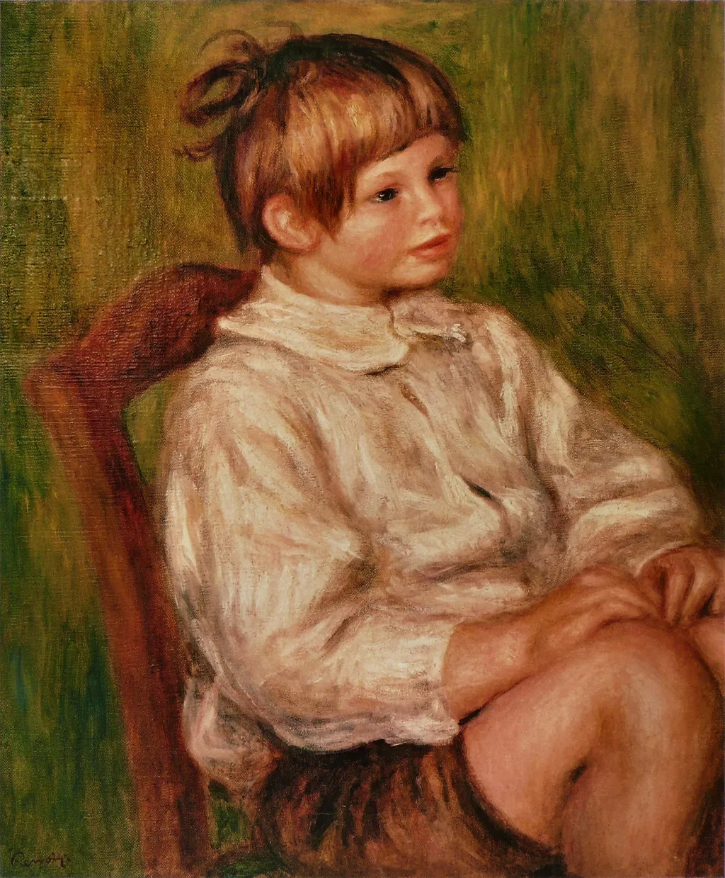Coco (Claude Renoir), by Auguste Renoir, oil, 1910