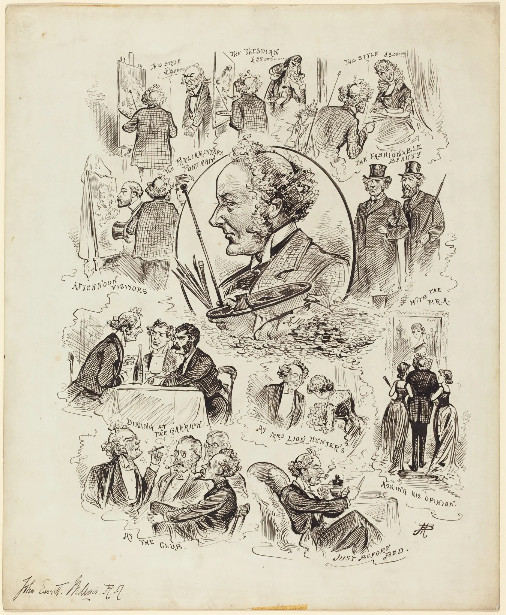 Days with Celebrities: Mr. Millais, R.A., detail