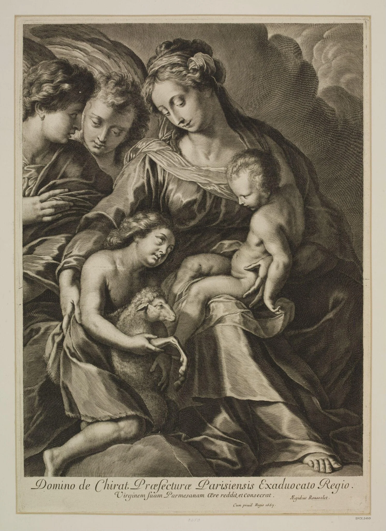 Virgin and Child with St. John, detail