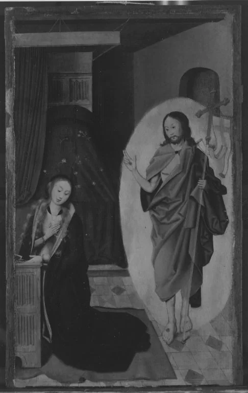Erscheinung des auferstandenden Christus vor Maria, detail