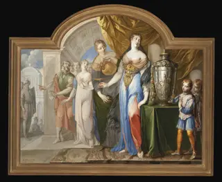 Sophonisbe Drinking Poison, by Isaac Moillon, unspecified, 1653