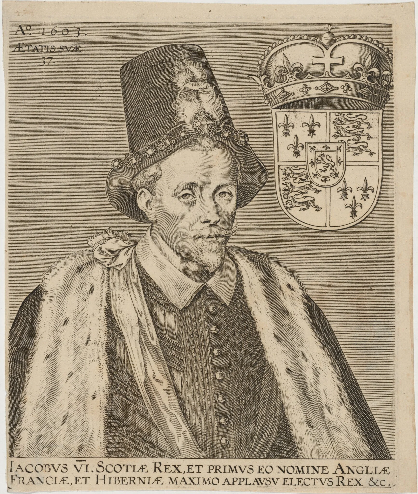 James VI, King of Scotland, detail