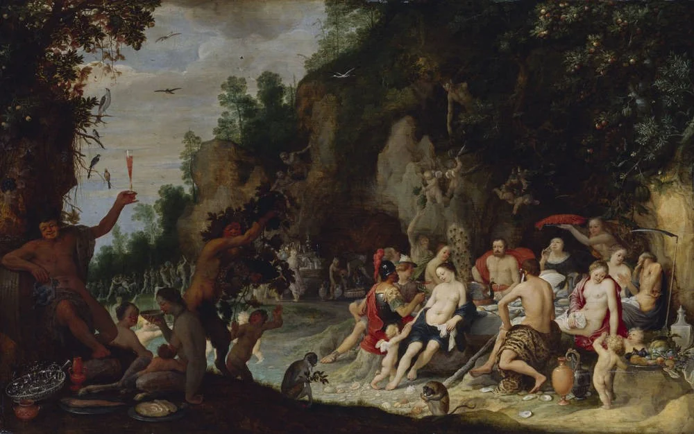 Feast of the gods in the forest, detail