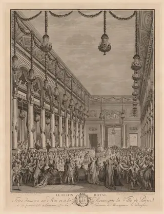The Royal Banquet, by Jean-Michel the Younger Moreau, 1782