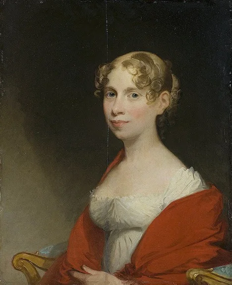 Portrait of Yevgenya Dashkova, detail