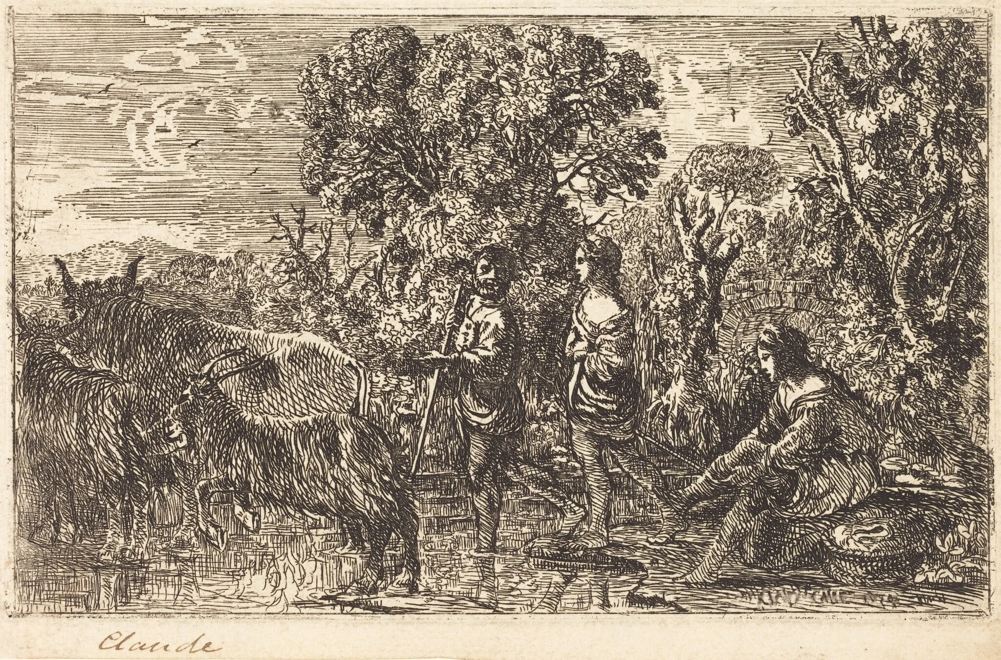 The Ford (Le passage du gué), detail