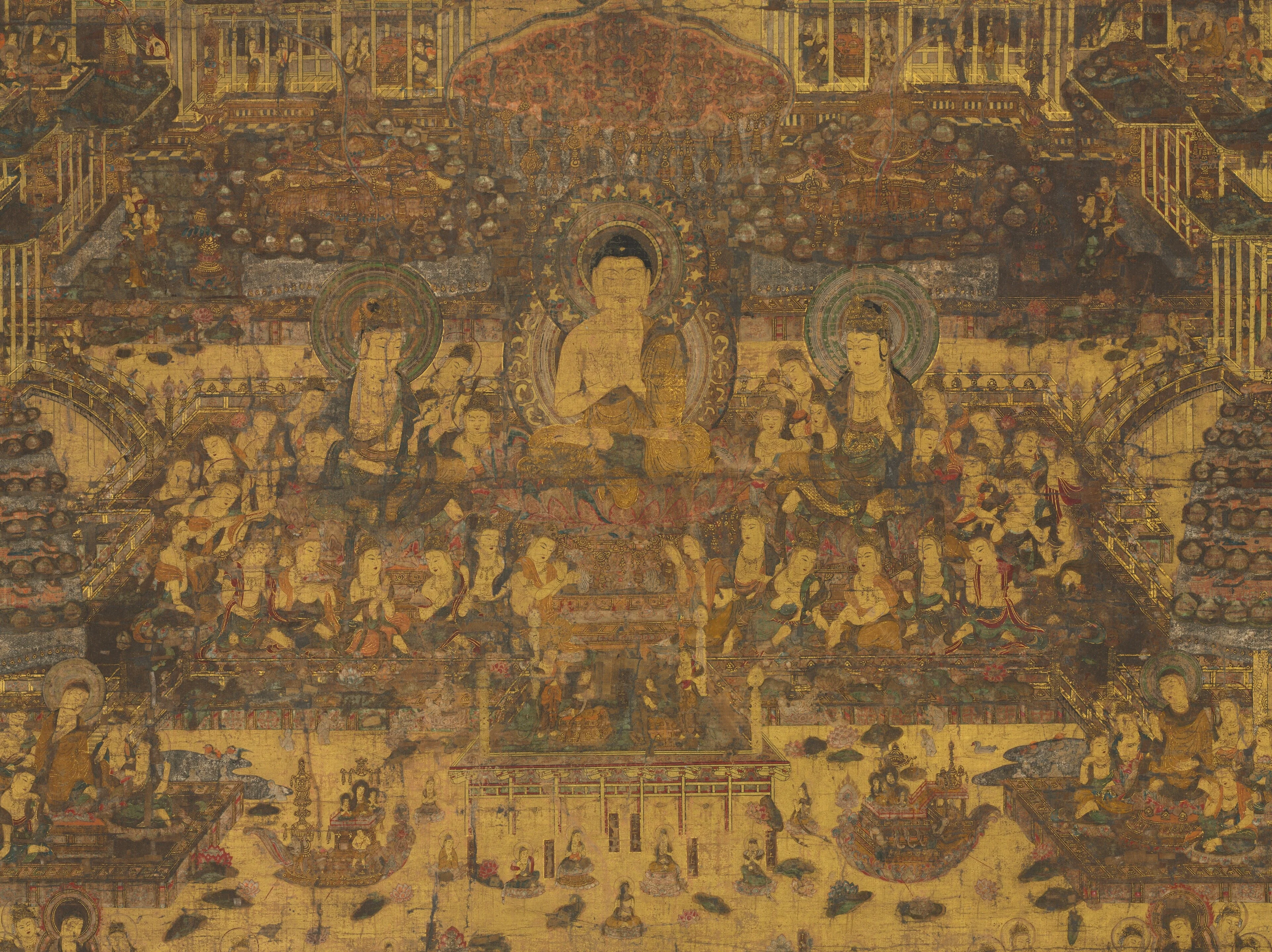 Taima Mandala, detail