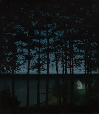 Fisherman's Cottage, by Harald Oscar Sohlberg, oil, 1906