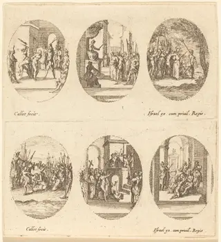 Mysteries of the Passion, by Jacques Callot, ink, 1631