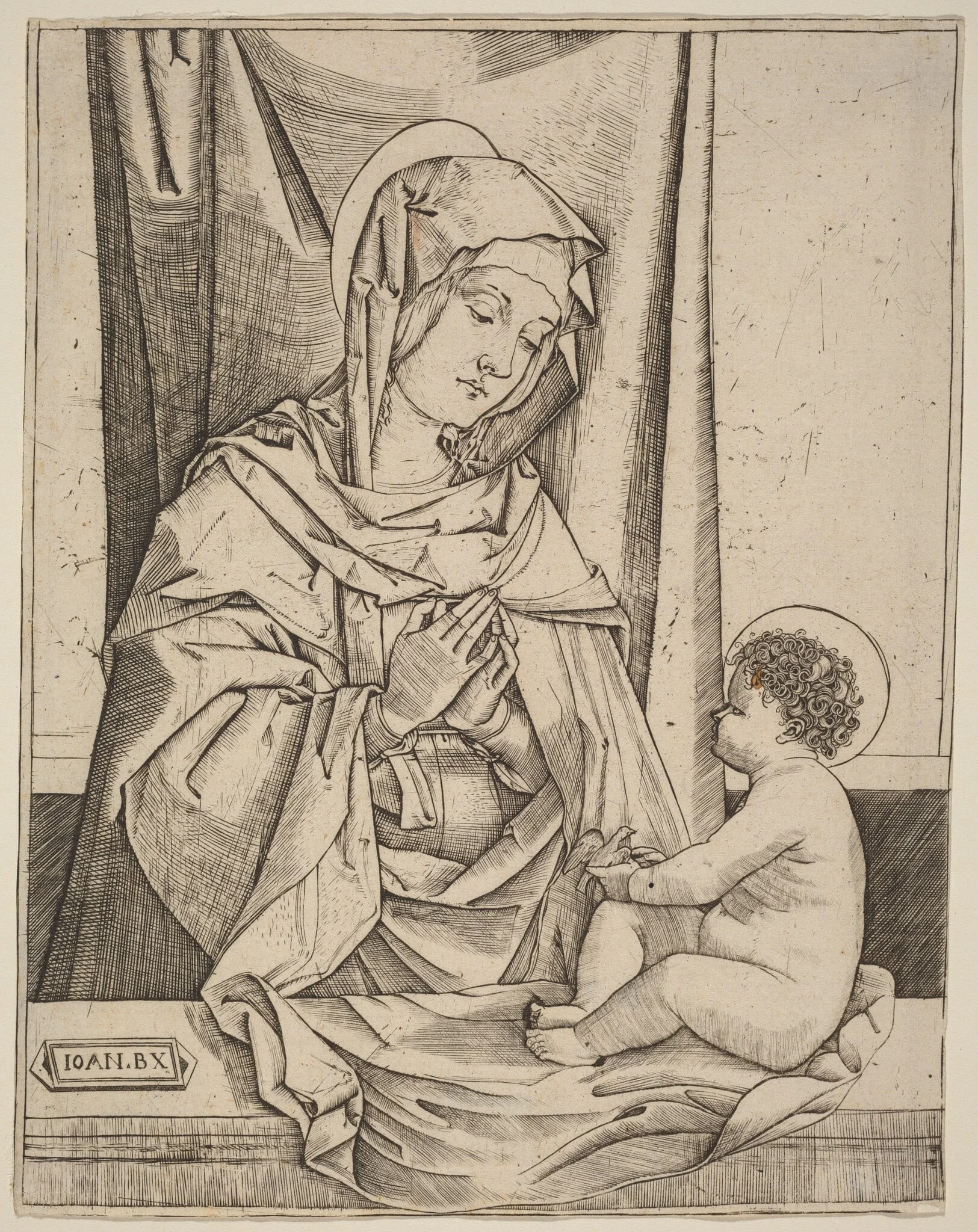 The Virgin and Child, detail
